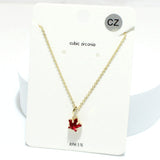 91656, STAR CUBIC ZIRCONIA PENDANT NECKLACE