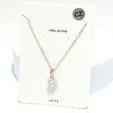 91656, STAR CUBIC ZIRCONIA PENDANT NECKLACE