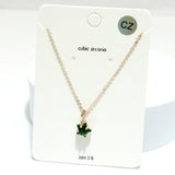 91656, STAR CUBIC ZIRCONIA PENDANT NECKLACE