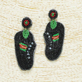 91687, SNEAKERS SEED BEAD EARRING