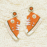 91688, SNEAKERS SEED BEAD EARRING