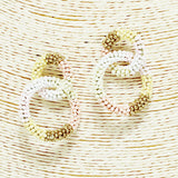 91689, ROUND LOOP SEED BEAD EARRING