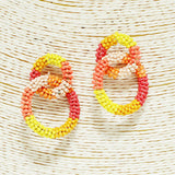 91689, ROUND LOOP SEED BEAD EARRING
