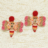 91692, BEE SEED BEADED EARRING