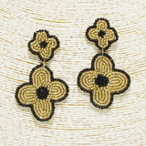 91696, CLOVER SEED BEADED EARRING