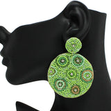 91699, ROUND SEED BEADED EARRING