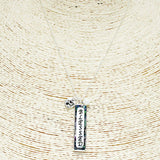 91714, "BLESSED" CHARM PENDANT NECKLACE, RELIGIOUS
