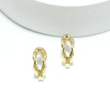 Gold Dipped Metal Post Earring