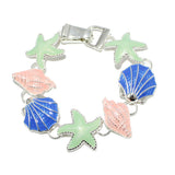 91782, SEA LIFE MAGNETIC CLOSURE BRACELET, OCEAN THEME