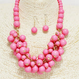 91812, BEAD CLUSTER NECKLACE