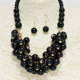 91812, BEAD CLUSTER NECKLACE