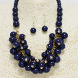 91812, BEAD CLUSTER NECKLACE