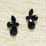 91856, TEARDROP & MARQUISE RHINESTONE EARRING, WEDDING, BRIDAL, PROM