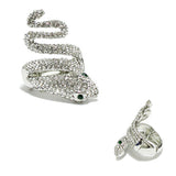 91951, SNAKE PAVE RHINESTONE STRETCH RING
