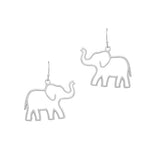 92012, ELEPHANT CUTOUT METAL EARRING