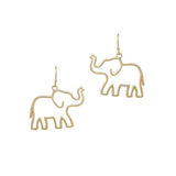 92012, ELEPHANT CUTOUT METAL EARRING