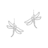 92014, GARDEN DRAGONFLY CUTOUT METAL EARRING