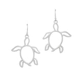 SEA Turtle Cutout Metal Earring, SEA Life, Ocean