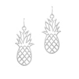 Pineapple Fruit Cutout Metal Earring