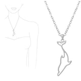 Dolphin Cutout Pendant Necklace, SEA Life, Ocean