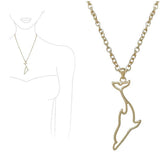 Dolphin Cutout Pendant Necklace, SEA Life, Ocean - view 2