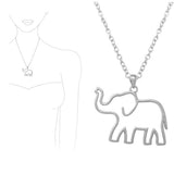 Elephant Cutout Pendant Necklace - view 2