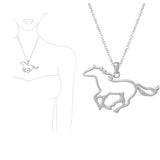 Horse Cutout Pendant Necklace