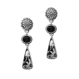 Western Geometric Turquoise Stone Earring