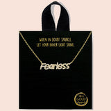 92060, GOLD DIPPED, "FEARLESS" DAINTY PAVE CUBIC ZIRCONIA NECKLACE