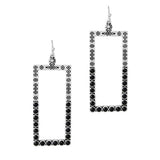 Western Turquoise Stone Rectangle Dangle Earring - view 3