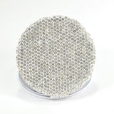 92114, ROUND SHAPE CRYSTAL RHINESTONE COMPACT MIRROR