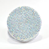 92114, ROUND SHAPE CRYSTAL RHINESTONE COMPACT MIRROR