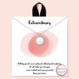 92163, 18K GOLD DIPPED "EXTRAORDINARY" DAINTY CHARM NECKLACE