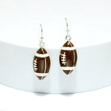 92224, FOOTBALL EPOXY EARRING, GAMEDAY, SPORTS