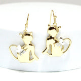 CAT with Butterfly Metal Earring