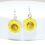 92235, SUNFLOWER EPOXY EARRING