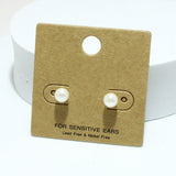 92316, 6MM PEARL STUD EARRING
