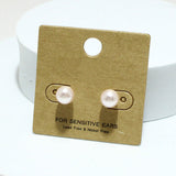 92317, 8MM PEARL STUD EARRING