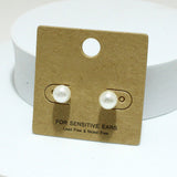 92317, 8MM PEARL STUD EARRING