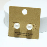 92318, 10MM PEARL STUD EARRING