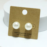 92319, 12MM PEARL STUD EARRING