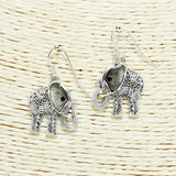 Elephant Metal Dangle Earring