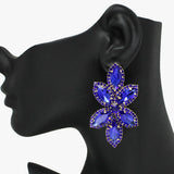 92362, MARQUISE RHINESTONE ACCENT EVENING EARRING, WEDDING, BRIDAL, PROM