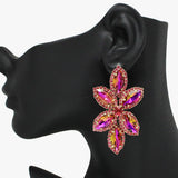 92362, MARQUISE RHINESTONE ACCENT EVENING EARRING, WEDDING, BRIDAL, PROM