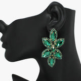 92362, MARQUISE RHINESTONE ACCENT EVENING EARRING, WEDDING, BRIDAL, PROM