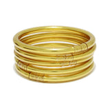92371, GOLD ACCENT GLITTER JELLY TUBE MULTI LAYERED BRACELET SET *HIGH QUALITY MATERIAL