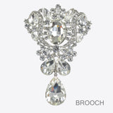 92374, RHINESTONE EVENING PIN BROOCH