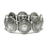 Western Concho Metal Stretch Bracelet