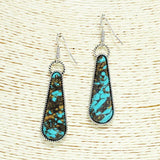 Geometric Antique Turquoise Stone Earring