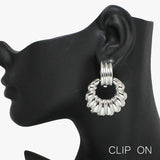 92454, DOOR KNOCKER METAL CLIP ON EARRING